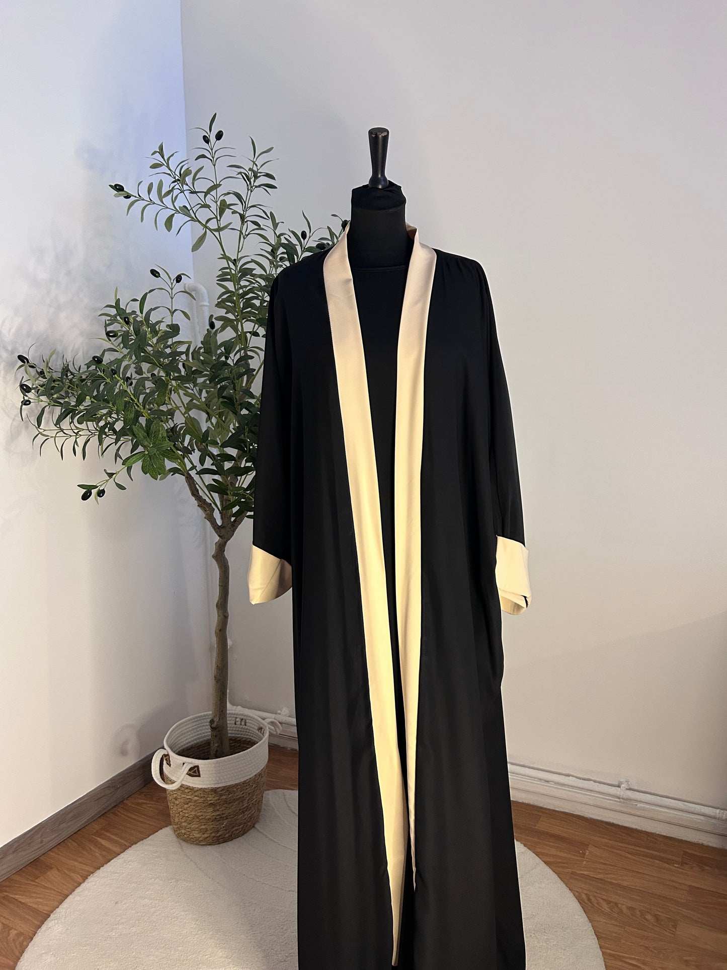 Abaya Minimaliste noir