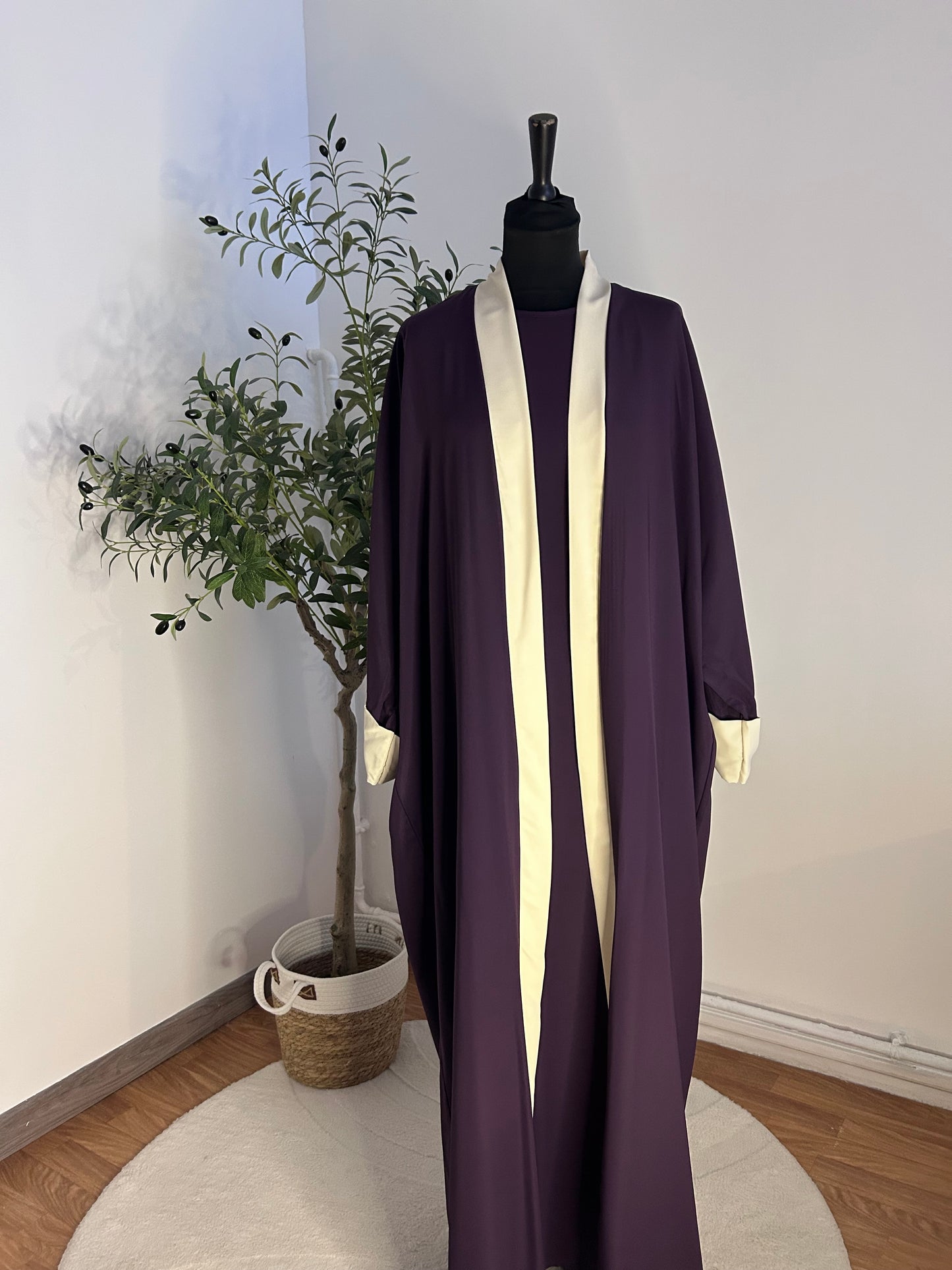 Abaya Minimaliste violet