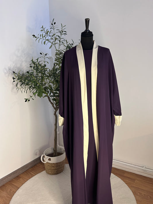 Abaya Minimaliste violet