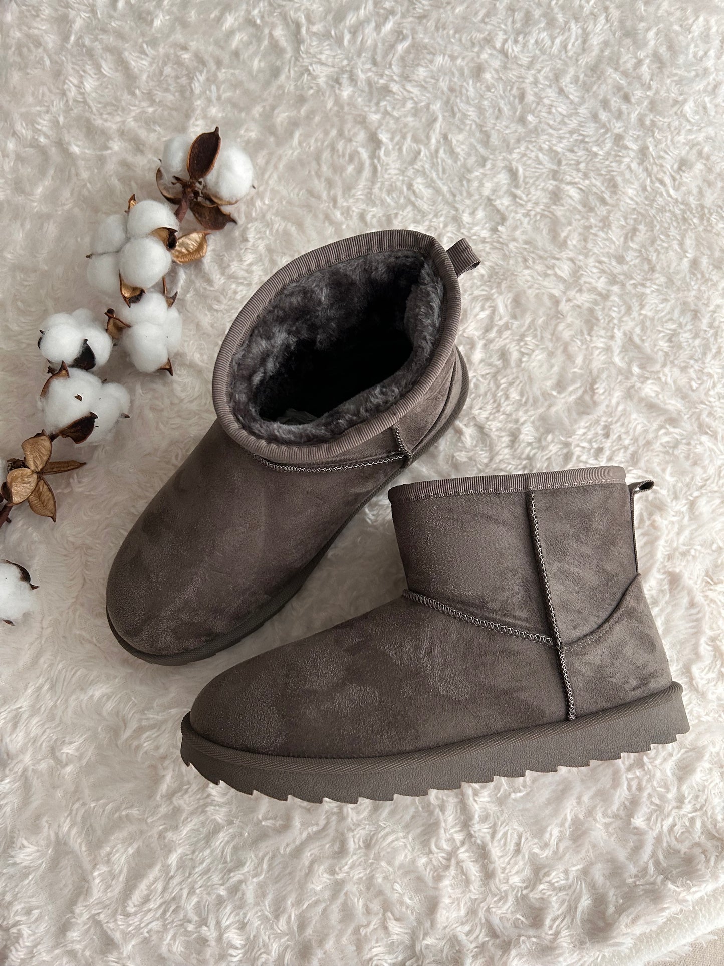 Bottine fourrée - Gris